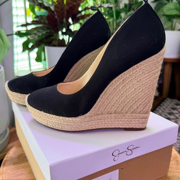 New Jessica Simpson Zexie Platform Wedge in Black - Picture 1 of 6